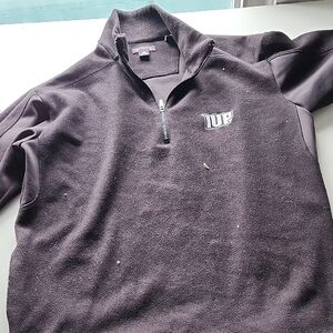 Antigua Men's Dark Gray Zip-Up Sweater